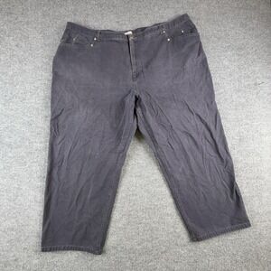 VTG Jessie Sport Jeans Womens 48x27 Dark Gray High Rise Relaxed Straight Denim‎